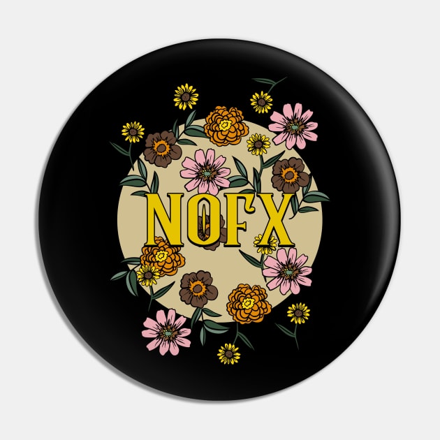 Nofx Name Personalized Flower Retro Floral 80s 90s Name Style Pin by Ancientdistant