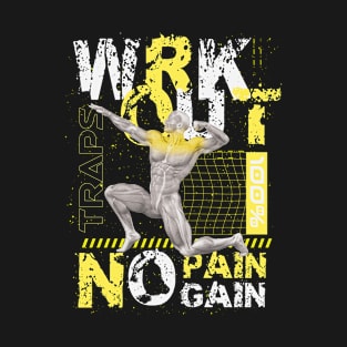 WRKOUT Shoulders No Pain No Gain T-Shirt