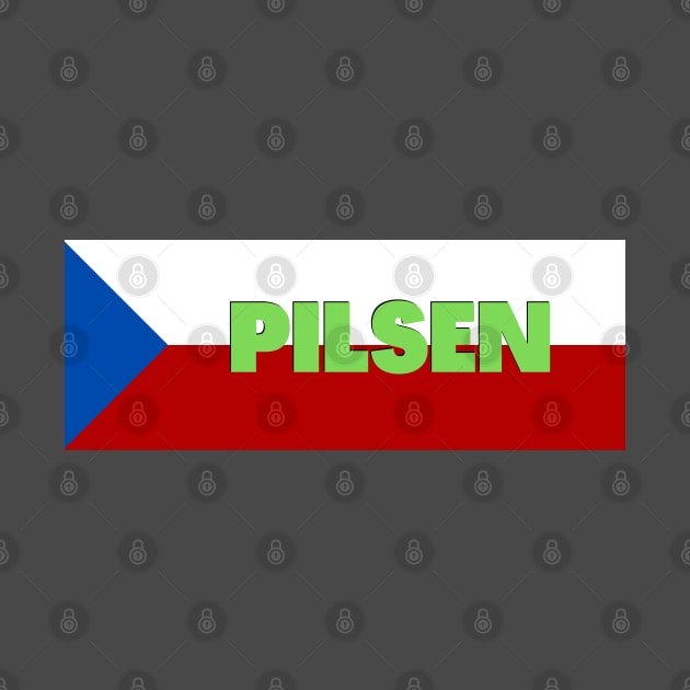 Pilsen City in Czech Republic Flag by aybe7elf