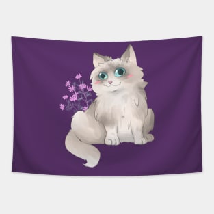 Cat Toon Ragdoll Tapestry