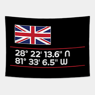 United Kingdom Epcot World Showcase Walt Disney World Coordinates Tapestry