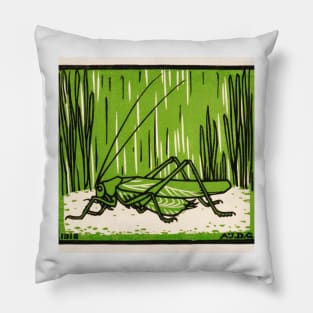 Grasshopper (1918) by Julie de Graag (1877-1924) Pillow