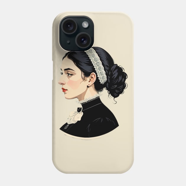 Edwardian Lady in Lace Phone Case by CursedContent