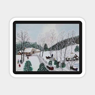 grandma moses Magnet