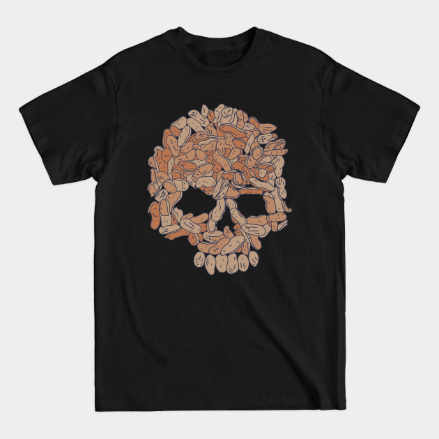 Disover Peanut Allergy - Nut Skull - Death Symbol - Peanut - T-Shirt