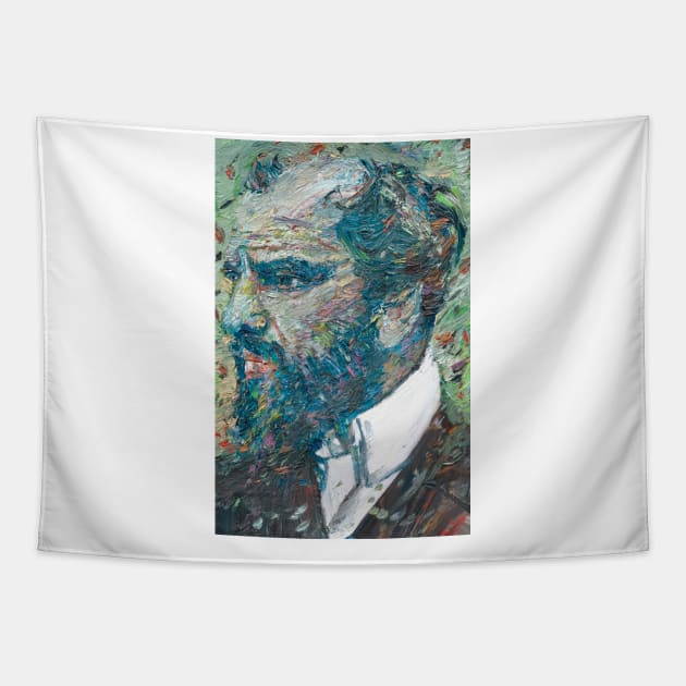 GUSTAV KLIMT oil portrait Tapestry by lautir