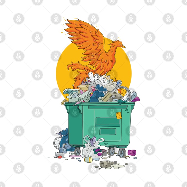 Dumpster Phoenix by AmuseThings