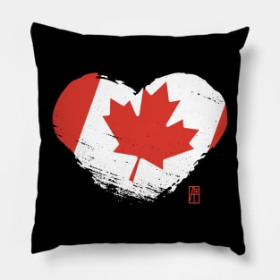 I love my country. I love the Canada. I am a patriot. In my heart, there is always the flag of the Canada Pillow