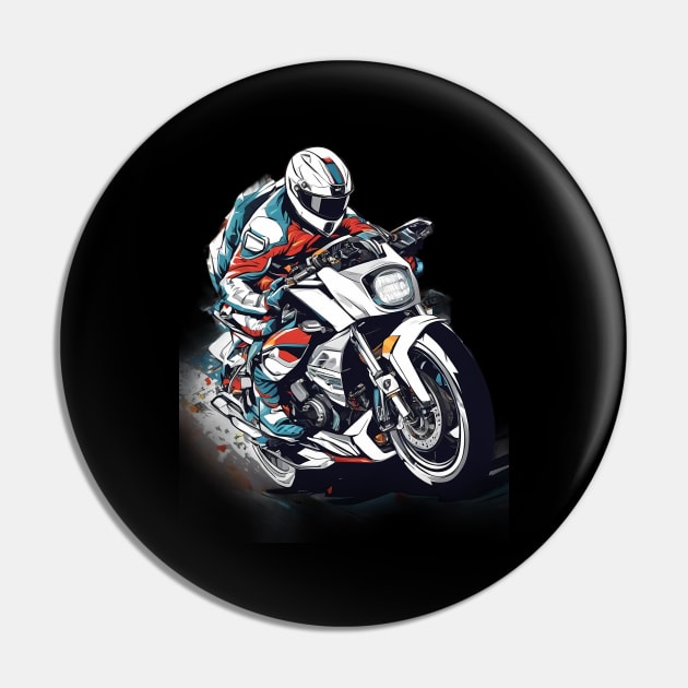 Motorbike Art Pin by animegirlnft