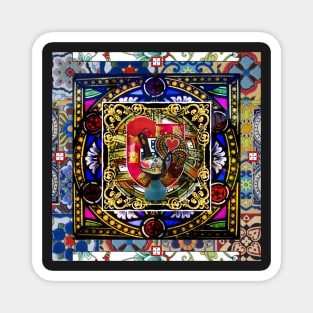 Portuguese folk art Magnet