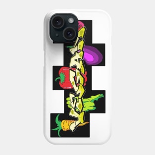 VEGAN VEGETABLES POP ART 77 Phone Case