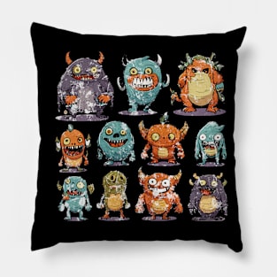 little distressed monster Pillow