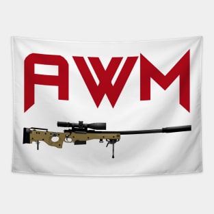 Sniper Rifle AWM Tapestry