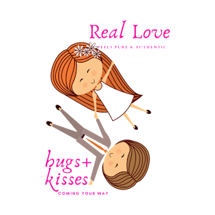 couple real love hugs and kisses T-Shirt