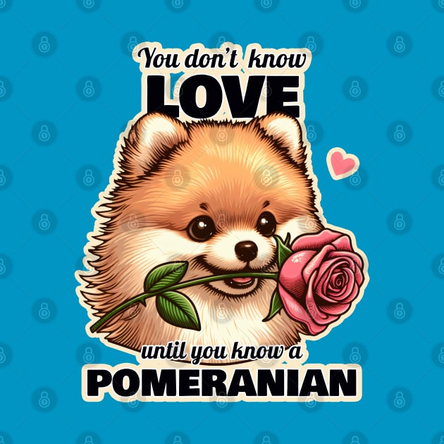 Pomeranian Valentine's day by k9-tee