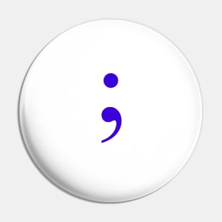 Semicolon Pin