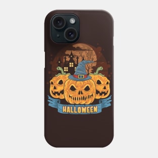 Halloween 3 Pumpkins Phone Case