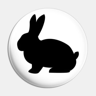 Rabbit Silhouette Pin