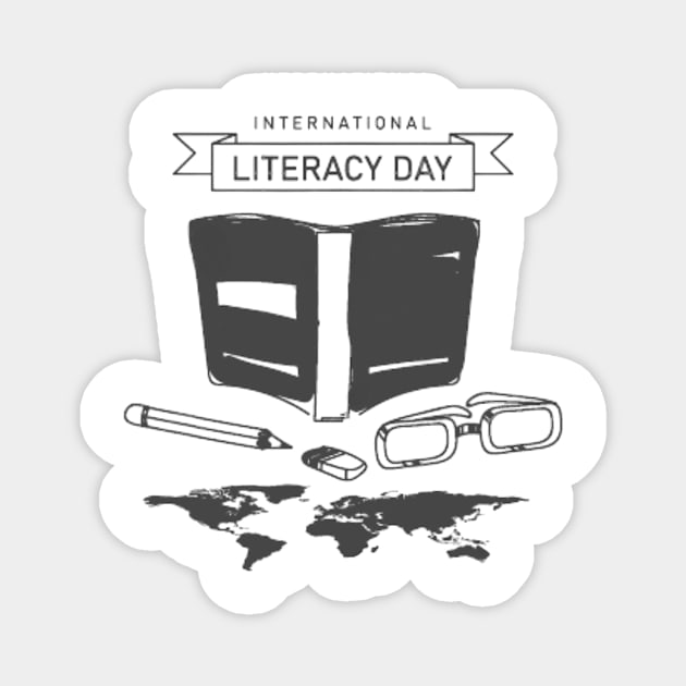 Book Celebrate International Literacy Day Magnet by everetto