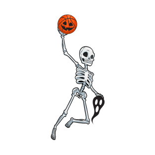 Skeleton Basketball Dunk T-Shirt