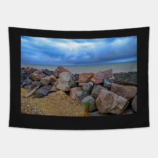 Rocks on the Norfolk coast Tapestry