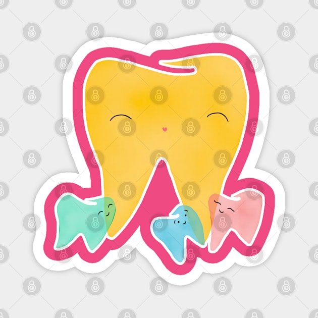 Family Dentistry (mom) Magnet by Happimola