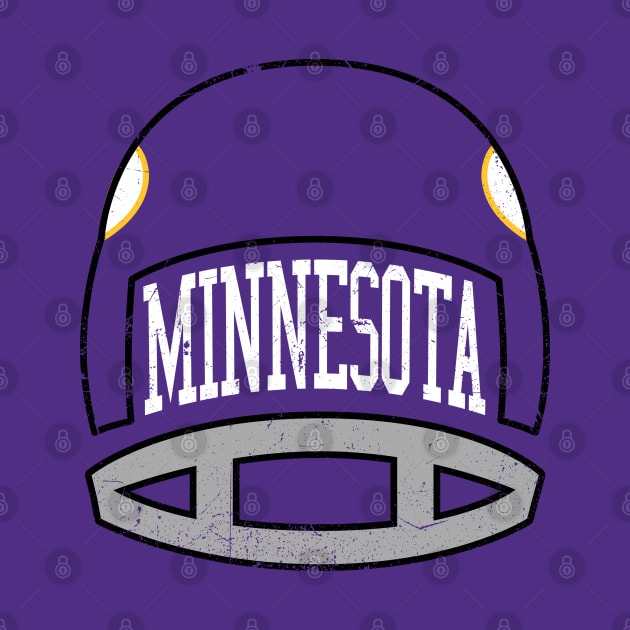 Minnesota Retro Helmet - Purple by KFig21