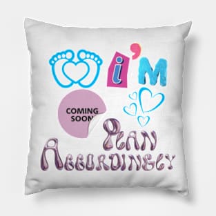 Baby boy announcement Pillow