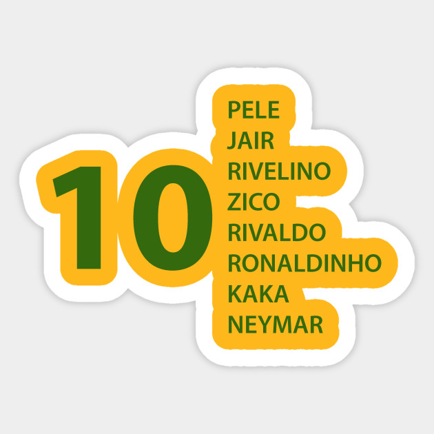 Brazilian Soccer Team - Brazil - Sticker