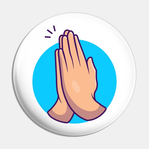 Namaste hand sign gesture cartoon Pin by Catalyst Labs