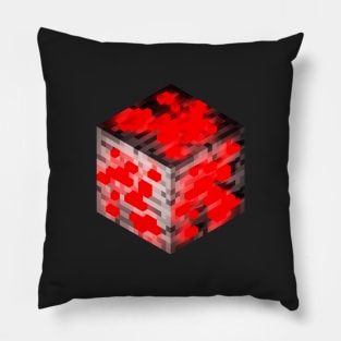 Block Redstone Ore 3D Pillow