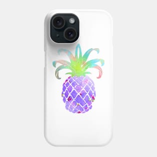 Aloha pineapples, iridescent purple Phone Case