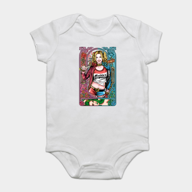 harley quinn baby onesie