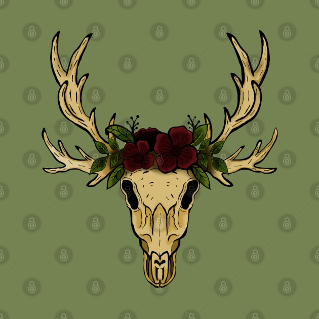 Deer Skull by WOODDIOS