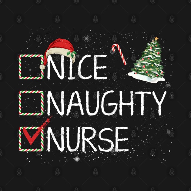 Nice Naughty Nurse Christmas Santa Claus Pajama Xmas by Henry jonh