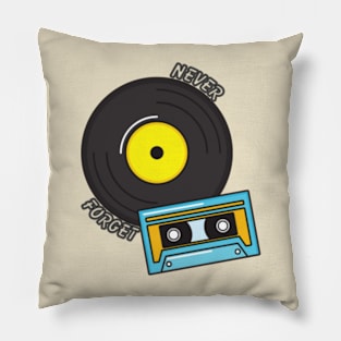 Retro Vinyl Record Pillow