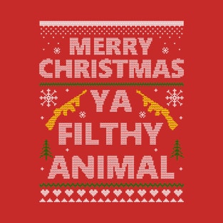 Ya Filthy Animal Ugly Sweater T-Shirt