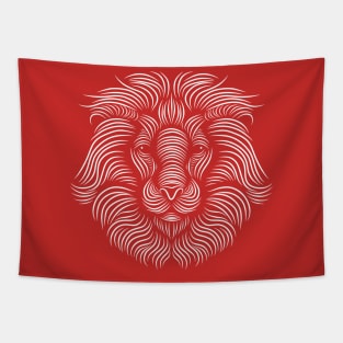 lion silhouette Tapestry