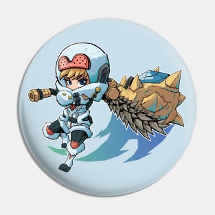 Monster Hunter Chibi Hunting Horn Pin