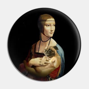 Lady with a Pug Pin