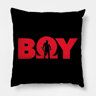 BOY (red) Pillow