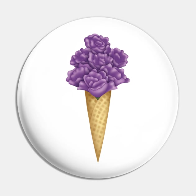 Flower Ice Cream Pin by EL-Lebedenko