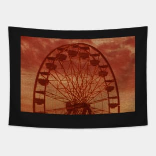 Ferris Wheel at Dusk Tapestry