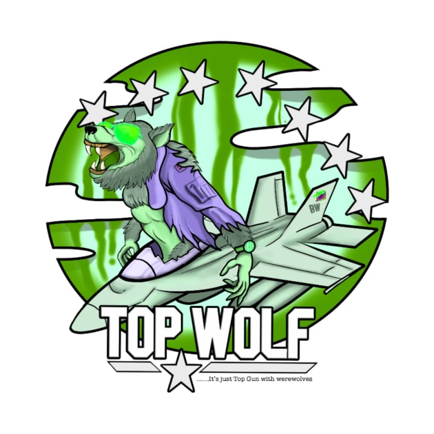 Top Wolf - Toxic Waste Green by Binge-Watchers Podcast