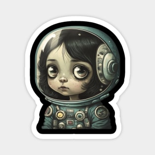 Astronaut Girl Magnet