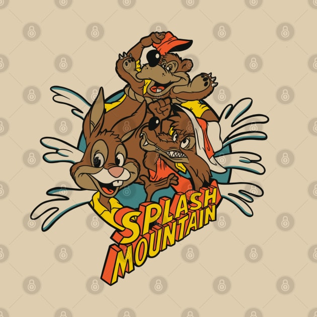 Splash Mountain Retro Style by Legend of Louis Design Co.