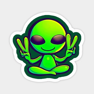 Peace Alien Magnet