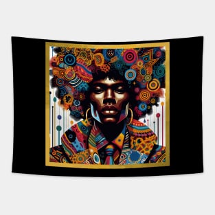 Afrocentric Black Man Tapestry