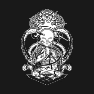 The alien Buddha - Black version T-Shirt