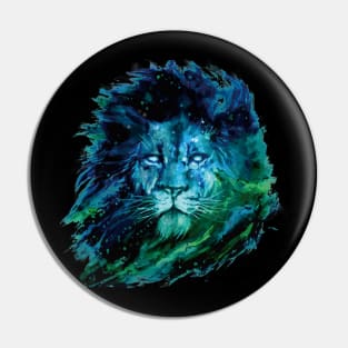 Galaxy Lion Pin